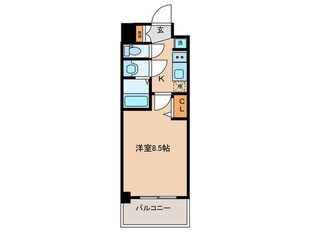 アドバンス京都エーデル(101)の物件間取画像